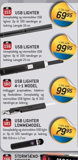 Thansen Usb lighter tilbud
