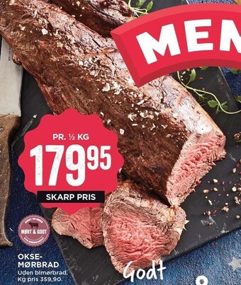MENY Oksemørbrad tilbud