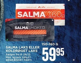 MENY Salma laks eller koldrøget laks tilbud