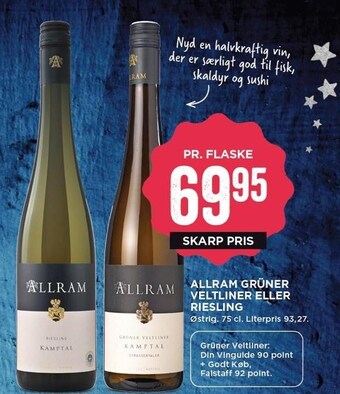 MENY Allram grüner veltliner eller riesling tilbud