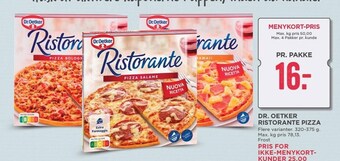 MENY Dr. oetker ristorante pizza tilbud