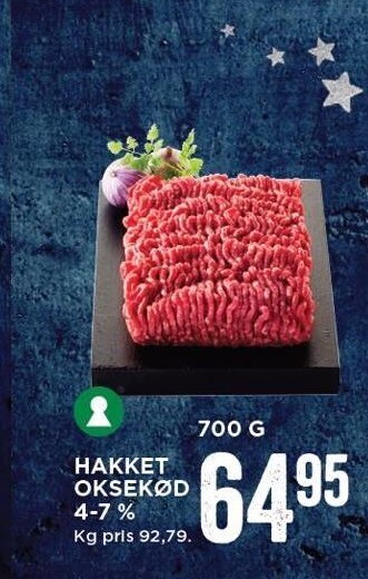 MENY Hakket oksekød tilbud