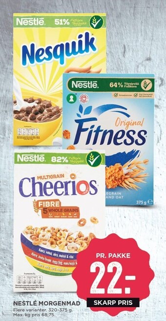 MENY Nestle morgenmad tilbud