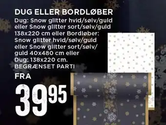Dug eller bordæøber