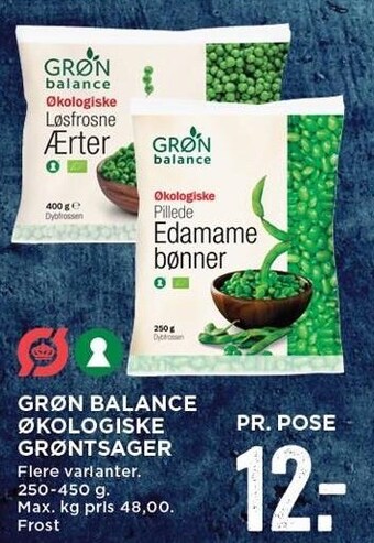 MENY Grøn balance økologiske grøntsager tilbud