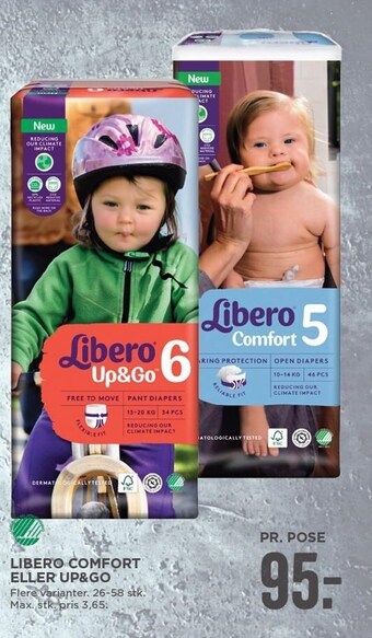 MENY Libero comfort eller up&go tilbud