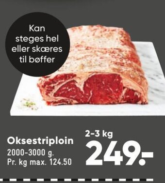 Bilka Oksestriploin tilbud