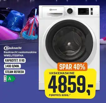 Skousen Bauknecht vaskemaskine wmelite8fha tilbud