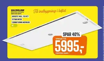 Skousen Silverline emhætte sm4229-90hv tilbud