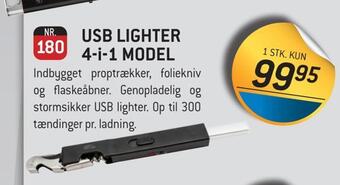 Thansen Usb lighter 4-i-1 model tilbud