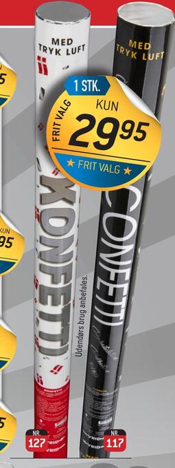 Thansen Konfettirør tilbud