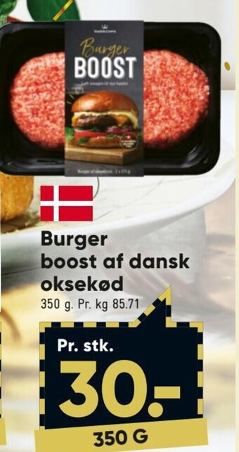 Bilka Burger Boost af dansk oksekød tilbud