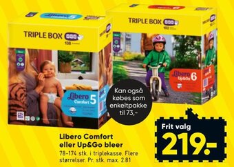 Bilka Libero Comfort eller Up&Go bleer tilbud