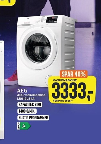 Skousen Aeg vaskemaskine tilbud