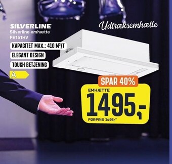 Skousen Silverline emhætte tilbud
