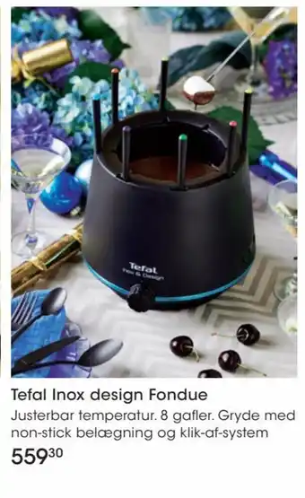 Bilka Tefal Inox design Fondue tilbud