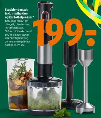 Stavblendersæt inkl. minihakker og kartoffelpresser