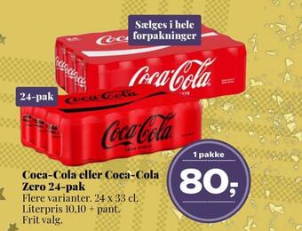 Coca-cola eller coca-cola zero 24-pak