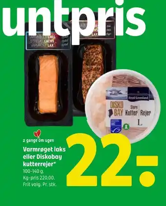 Coop 365 Varmrøget laks eller diskobay kutterrejer tilbud