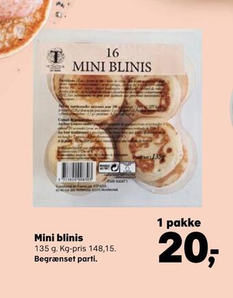 Kvickly Mini blinis tilbud
