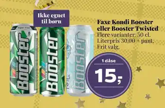 Dagli'Brugsen Faxe kondi booster eller booster twisted tilbud