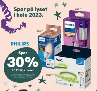Kvickly Spar 30% på philips pærer tilbud