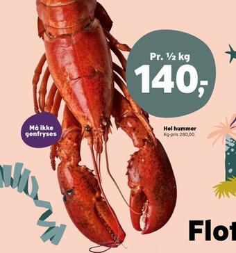 Kvickly Hel hummer tilbud