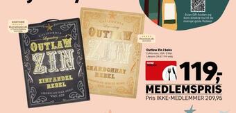 SuperBrugsen Outlaw zin i boks tilbud