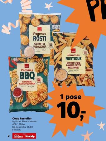 SuperBrugsen Coop kartofler tilbud