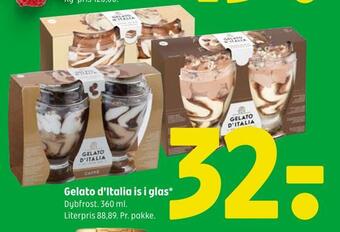 Gelato d'italia is i glas