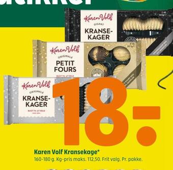 Coop 365 Karen volf kransekage tilbud