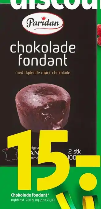 Coop 365 Chokolade fondant tilbud