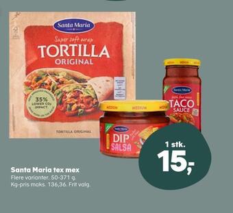 Kvickly Santa maria tex mex tilbud