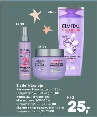 Kvickly Elvital hårpleje tilbud