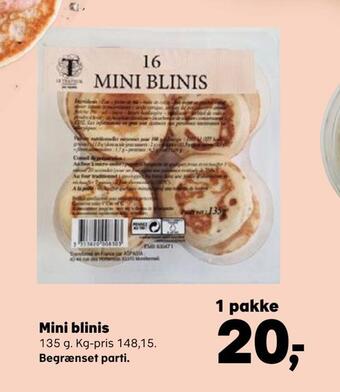 SuperBrugsen Mini blinis tilbud