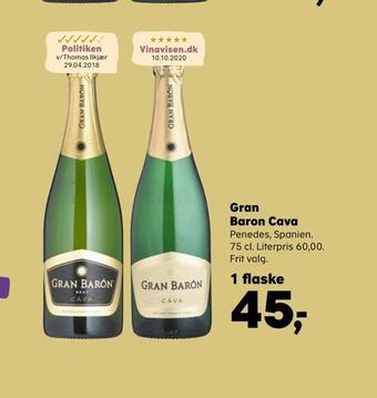 Kvickly Gran baron cava tilbud