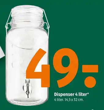 Dispenser 4 liter