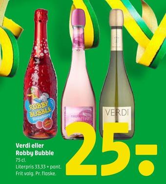 Verdi eller robby bubble