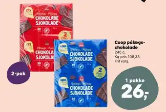 Kvickly Coop pålægschokolade tilbud
