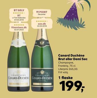 SuperBrugsen Canard duchêne brut eller demi sec tilbud
