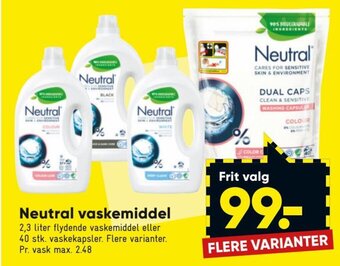 Bilka Neutral vaskemiddel tilbud