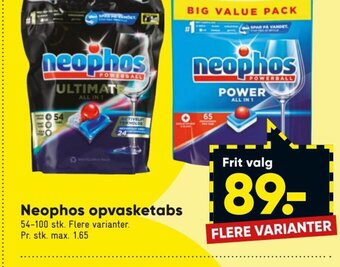 Bilka Neophos Opvasketabs tilbud