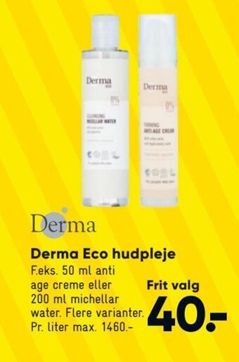 Bilka Derma Eco hudpleje tilbud