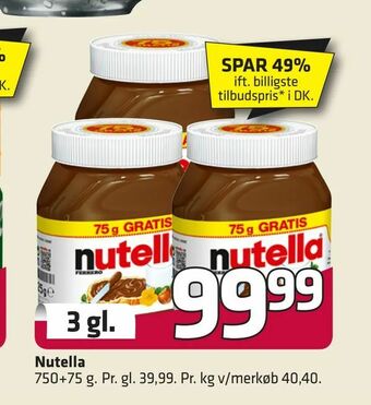 Fleggaard Nutella tilbud
