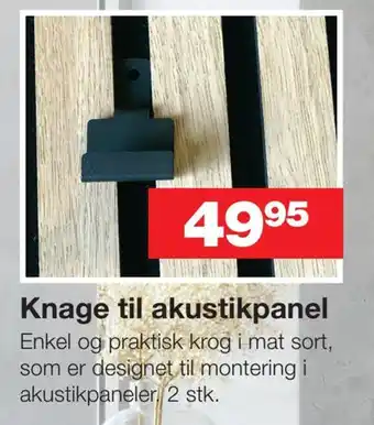Knage til akustikpanel