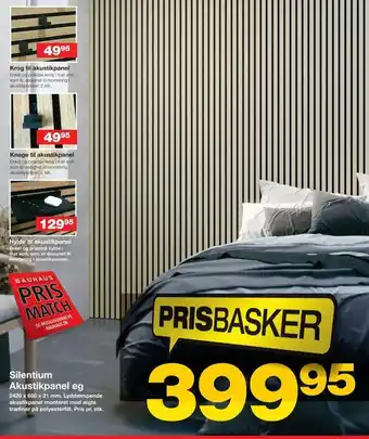 Bauhaus Silentium akustikpanel eg tilbud