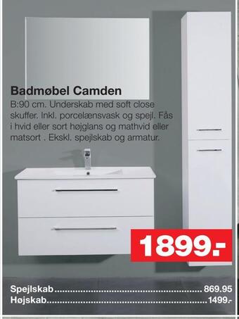 Bauhaus Badmøbel camden tilbud