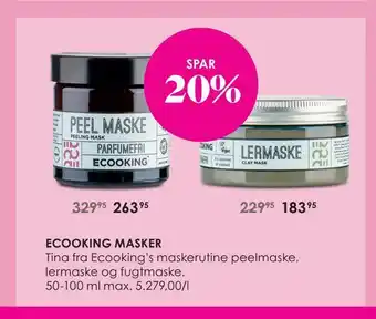 Matas Ecooking masker tilbud