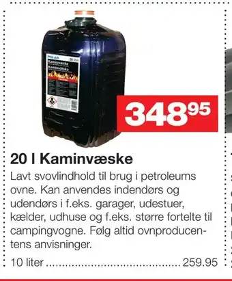 Bauhaus 20 l kaminvæske tilbud
