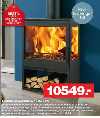 Bauhaus Panadero brændeovn onix 3v tilbud
